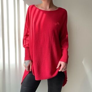 Bright Coral Colored Sweater